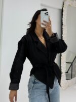 Siyah Süet Premium Astarlı Ceket - Görsel 7