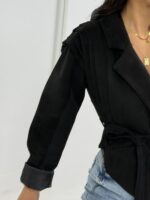 Siyah Süet Premium Astarlı Ceket - Görsel 4