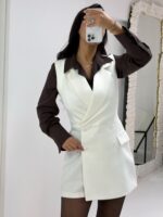 Beyaz Şortlu Elbise