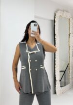 Gri Çelik Örme İkili Takım - Görsel 6