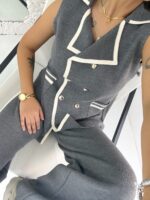 Gri Çelik Örme İkili Takım - Görsel 3