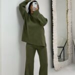 Yeşil Çelik Örme İkili Takım