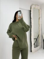 Yeşil Çelik Örme İkili Takım - Görsel 2