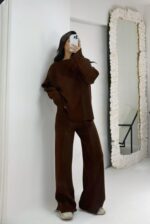 Acı Kahve Çelik Örme İkili Takım - Görsel 7