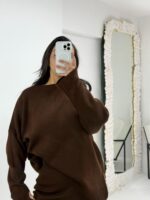 Acı Kahve Çelik Örme İkili Takım - Görsel 5