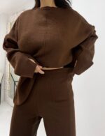 Acı Kahve Çelik Örme İkili Takım - Görsel 4