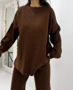 Acı Kahve Çelik Örme İkili Takım - Görsel 2