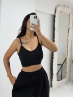 Siyah Üçlü Eşofman Takımı - Görsel 7