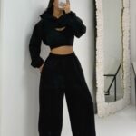 Siyah Üçlü Eşofman Takımı