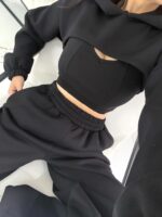 Siyah Üçlü Eşofman Takımı - Görsel 3