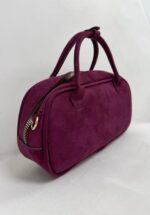 Mürdüm Süet Çanta - Görsel 5