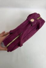 Mürdüm Süet Çanta - Görsel 4