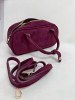 Mürdüm Süet Çanta - Görsel 3