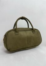 Haki Yeşil Süet Çanta - Görsel 5