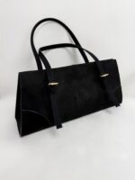 Siyah Süet Çanta - Görsel 5