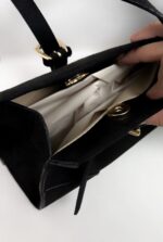 Siyah Süet Çanta - Görsel 4