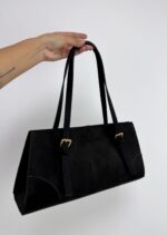 Siyah Süet Çanta - Görsel 2