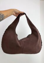 Acı Kahve Bomber Süet Çanta - Görsel 2