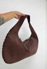 Acı Kahve Bomber Süet Çanta - Görsel 3