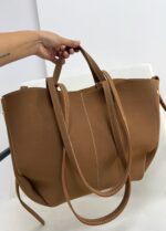 Taba Kanvas Süet Çanta - Görsel 6