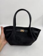 Siyah Süet Çanta - Görsel 4