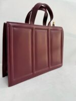 Bordo Deri Çanta - Görsel 4