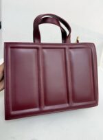 Bordo Deri Çanta - Görsel 5