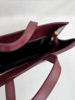 Bordo Deri Çanta - Görsel 3