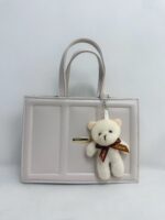 Bej Ayıcık Aksesuar Deri Çanta - Görsel 5