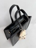 Siyah Ayıcık Aksesuar Deri Çanta - Görsel 4