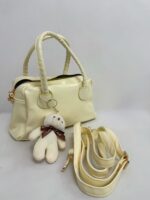 Sarı Ayıcık Aksesuar Parlak Deri Çanta - Görsel 2