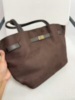 Acı Kahve Süet/Deri Çanta - Görsel 5