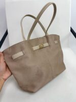 Bej Süet/Deri Çanta - Görsel 5