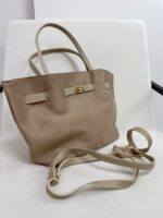 Bej Süet/Deri Çanta - Görsel 3