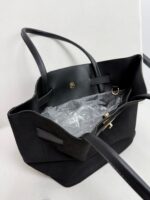 Siyah Süet/Deri Çanta - Görsel 4