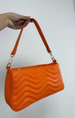 Turuncu Deri Çanta - Görsel 2
