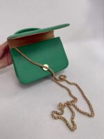 Yeşil Zincirli Mini El Çantası - Görsel 3