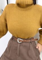 Taba Metal Toka Deri Kemer - Görsel 4