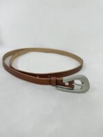 Taba Metal Toka Deri Kemer - Görsel 2