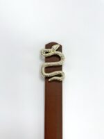 Taba Deri Yılan Toka Kemer - Görsel 3