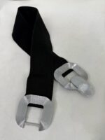 Siyah Gümüş Toka Lastikli Kemer - Görsel 2