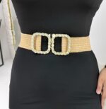 Hasır Taşlı Toka Lastikli Kemer - Görsel 3