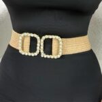 Hasır Taşlı Toka Lastikli Kemer