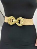 Hasır Gold Toka Lastikli Kemer - Görsel 3