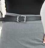 Siyah Gümüş Tokalı Kemer - Görsel 3