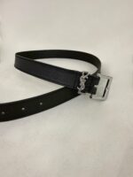 Siyah Gümüş Tokalı Kemer