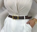 Acı Kahve Deri Kemer