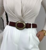 Acı Kahve Süet Kemer - Görsel 2