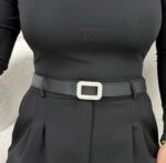 Siyah Taş Tokalı Kemer - Görsel 2