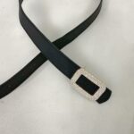 Siyah Taş Tokalı Kemer